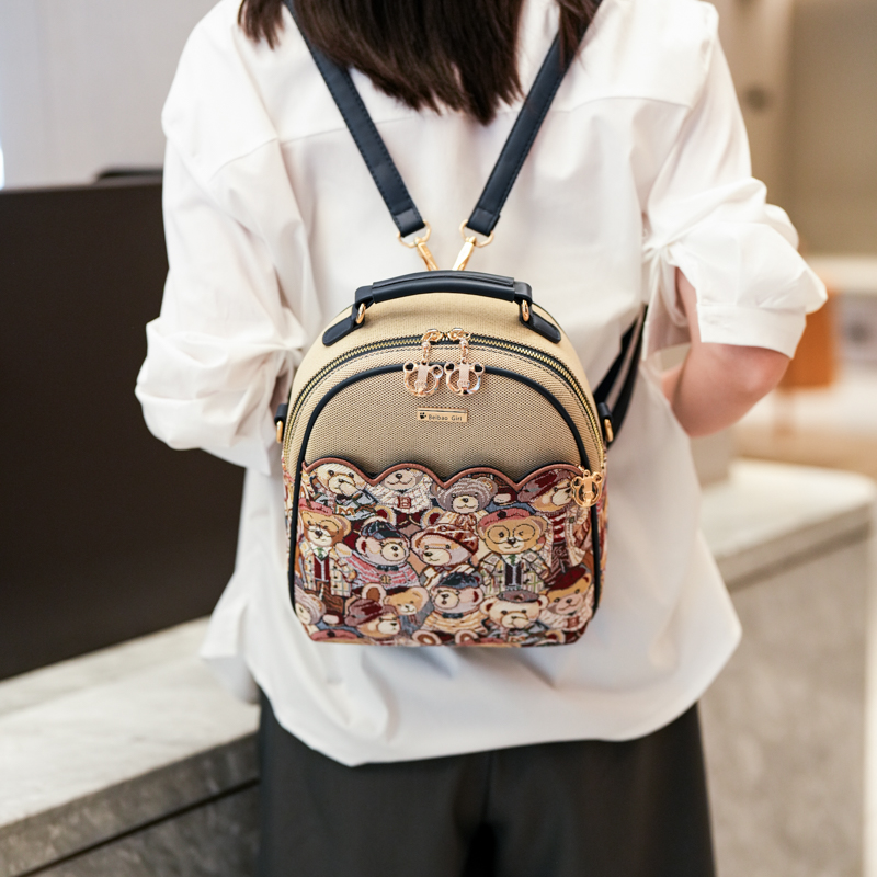 Leather Backpack Vintage - Mini backpack cartoon shoulder bag travel