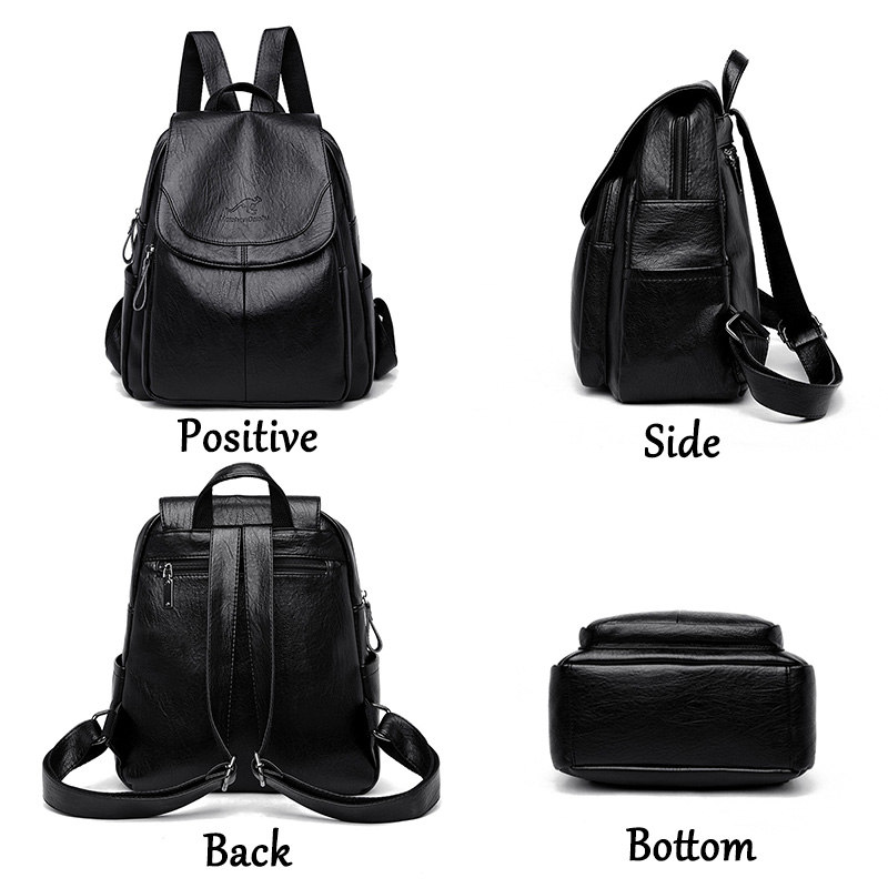 Vintage Soft Leather Backpack  - Leather Backpack Vintage recension och pris