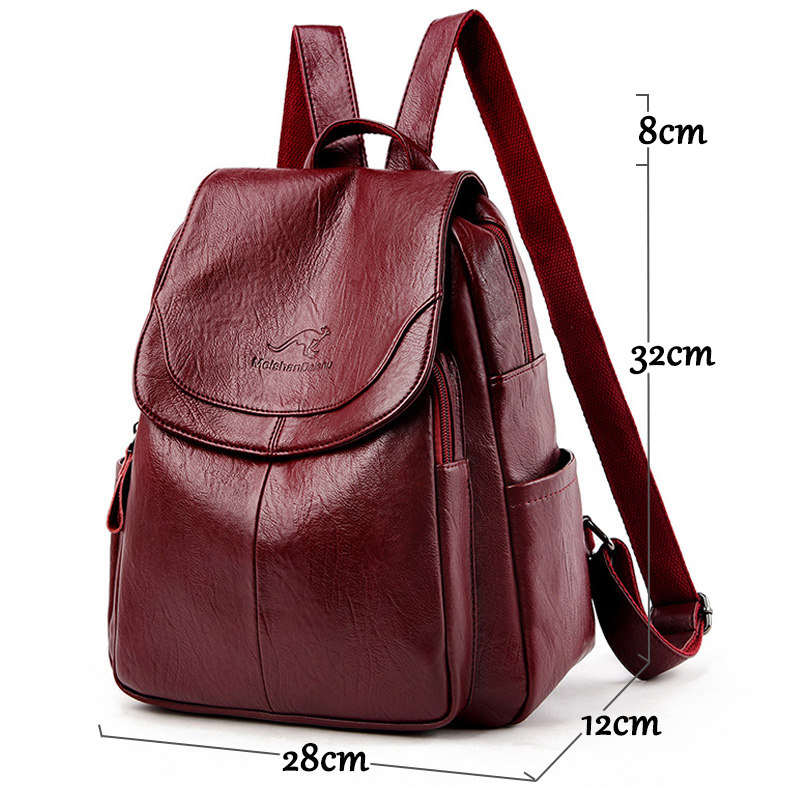 Vintage Soft Leather Backpack  - Leather Backpack Vintage recension och pris