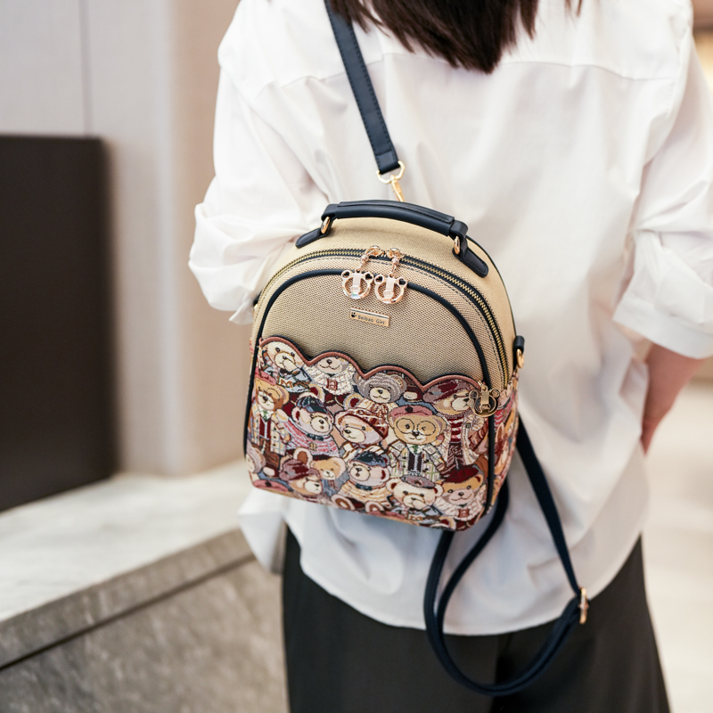 Mini backpack cartoon shoulder - Leather Backpack Vintage recension och pris