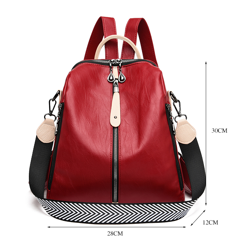 Fashion Backpack Women Soft Le - Leather Backpack Vintage recension och pris
