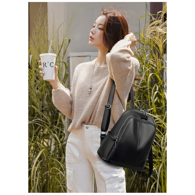 New Korean Soft pu Leather Lar - Leather Backpack Vintage recension och pris