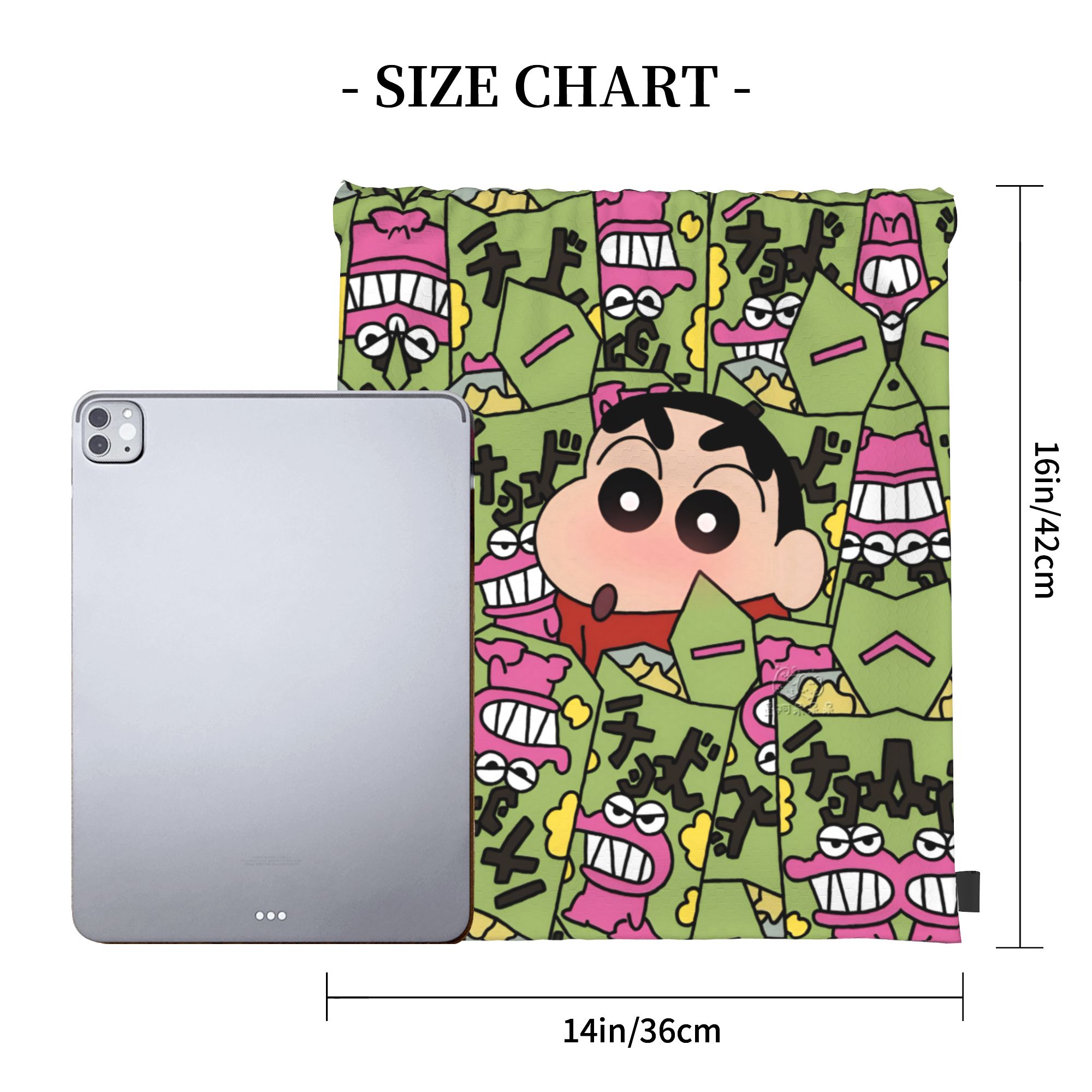 Custom Crayons Shins Chans Dra - Drawstring Gym Bag recension och pris