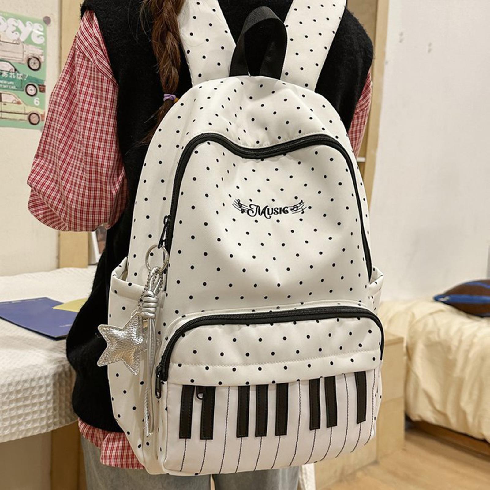 Travel Backpack | Piano Print  - Fashion Backpack Women recension och pris